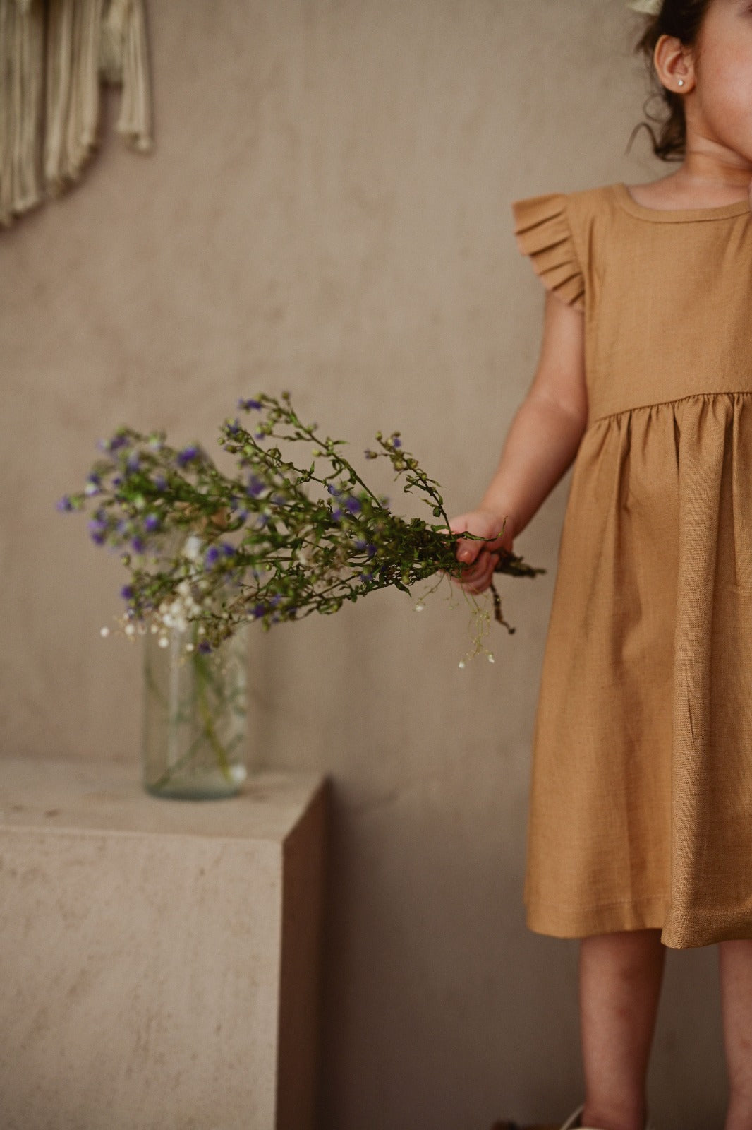 Brown Linen Dress