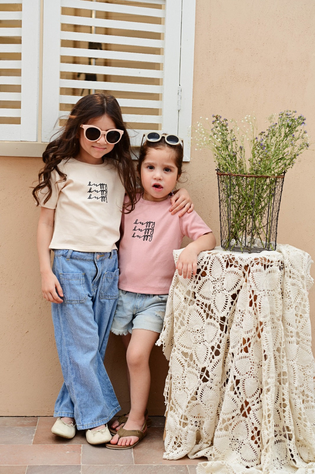 Pack of Pink & Beige T-shirts