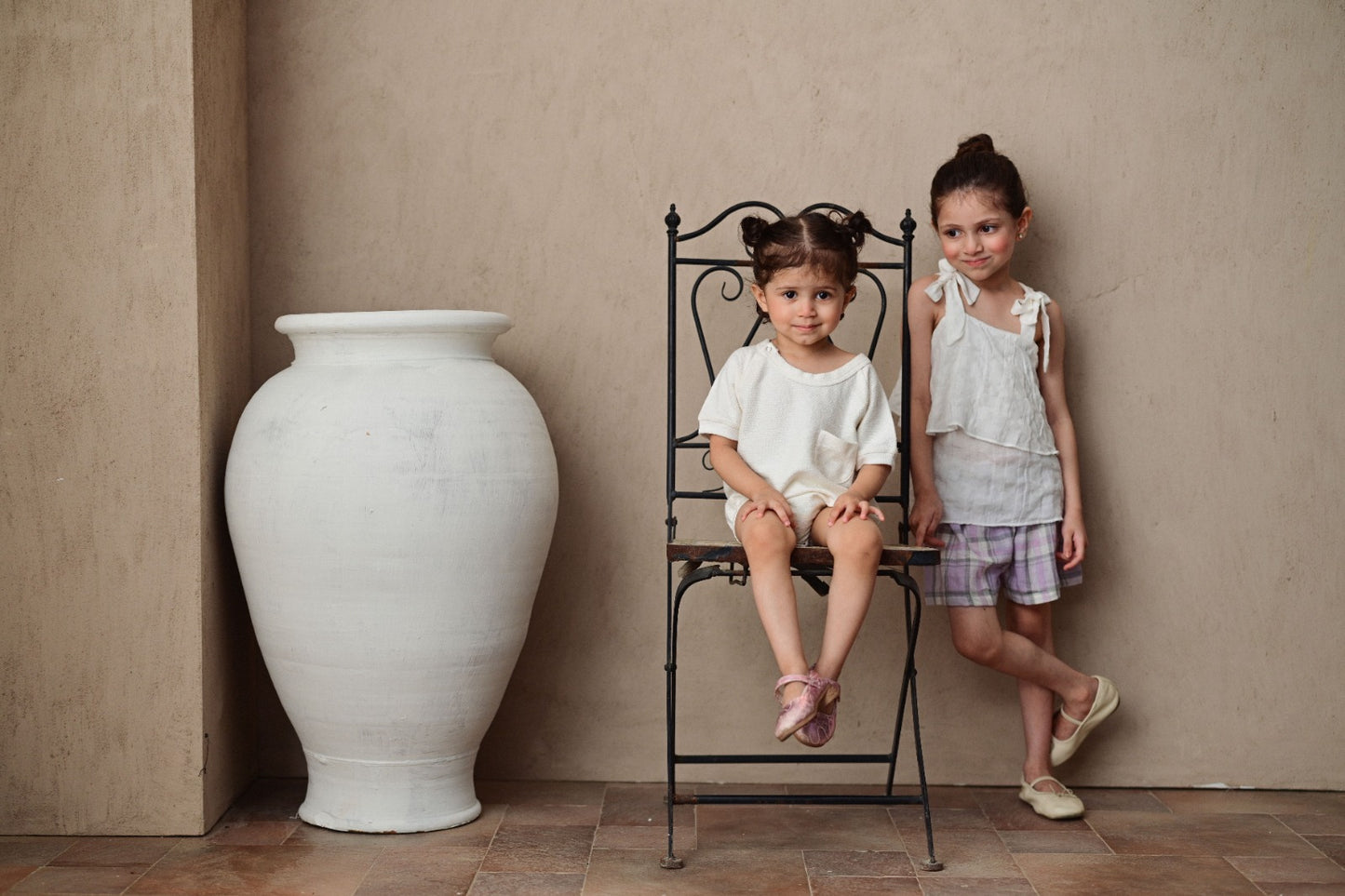 Pack of Onesie Top & Chequered Shorts