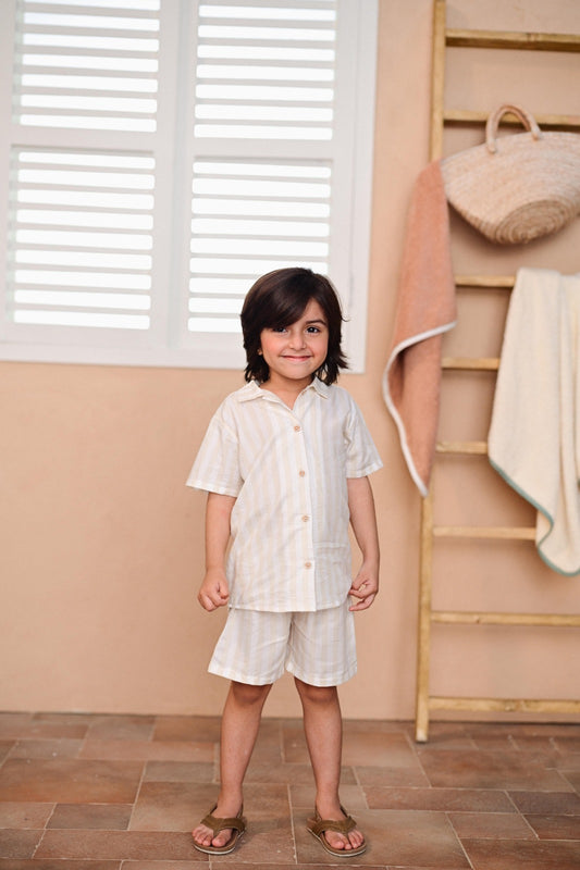 Striped Shirt with Shorts