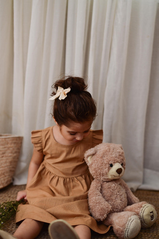 Brown Linen Dress