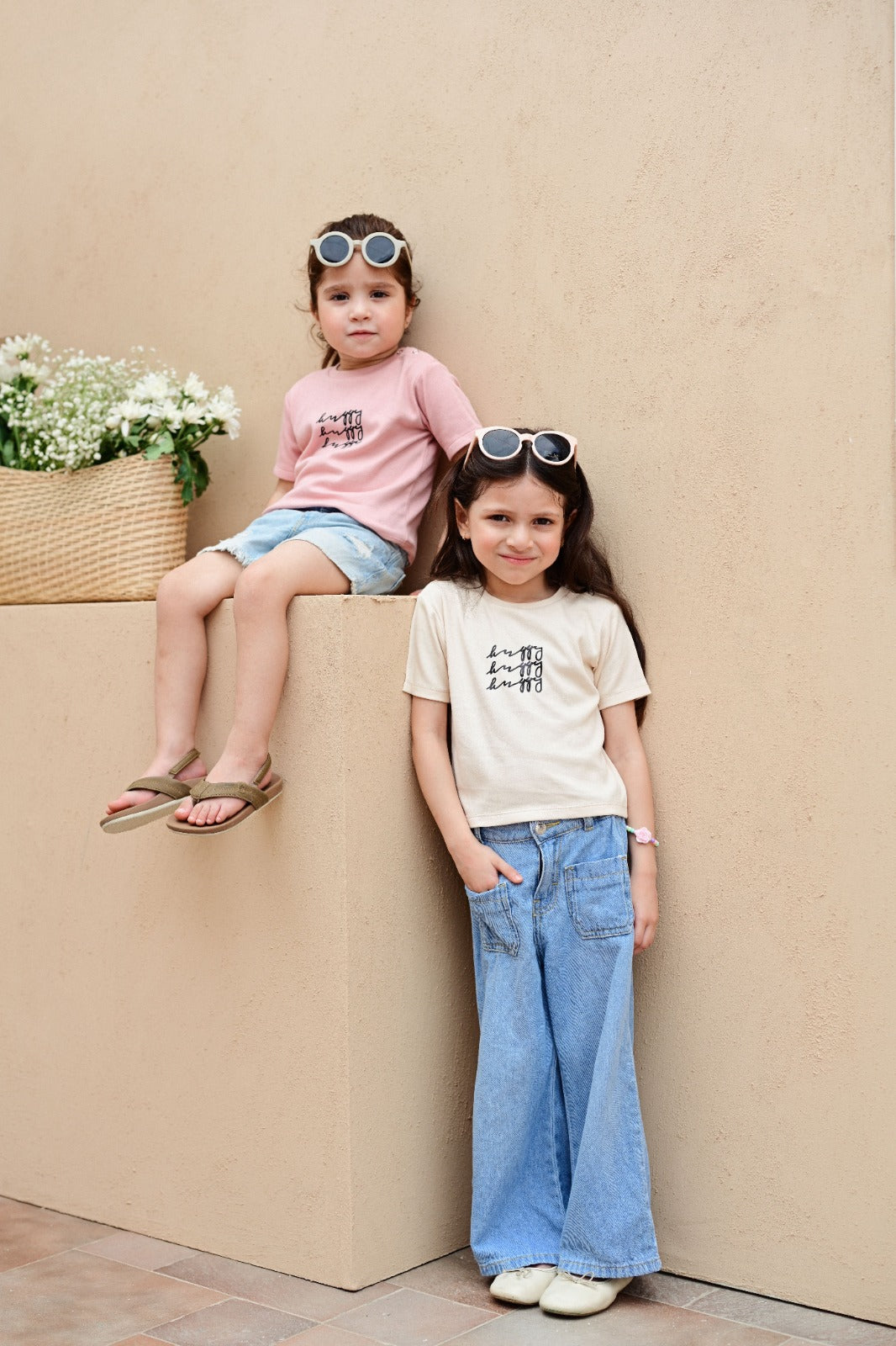 Pack of Pink & Beige T-shirts