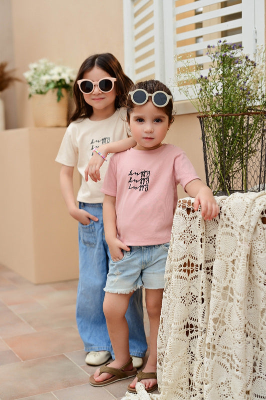 Pack of Pink & Beige T-shirts