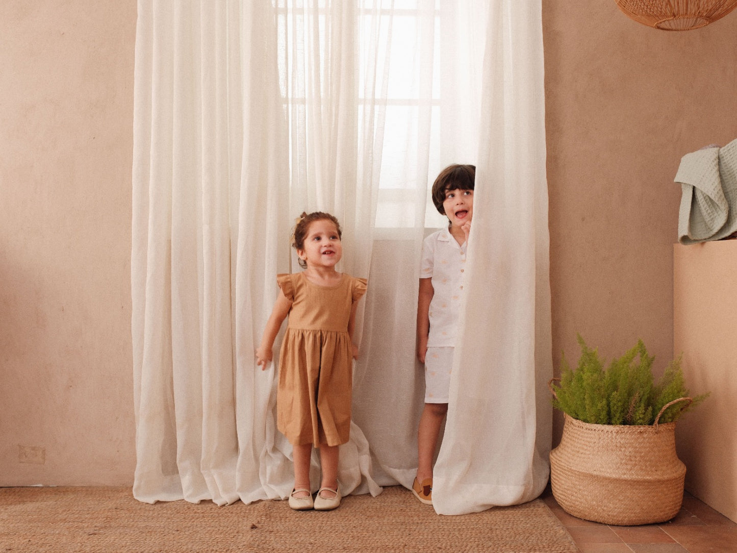 Pack of Sun Co-ord set & Brown Linen dress